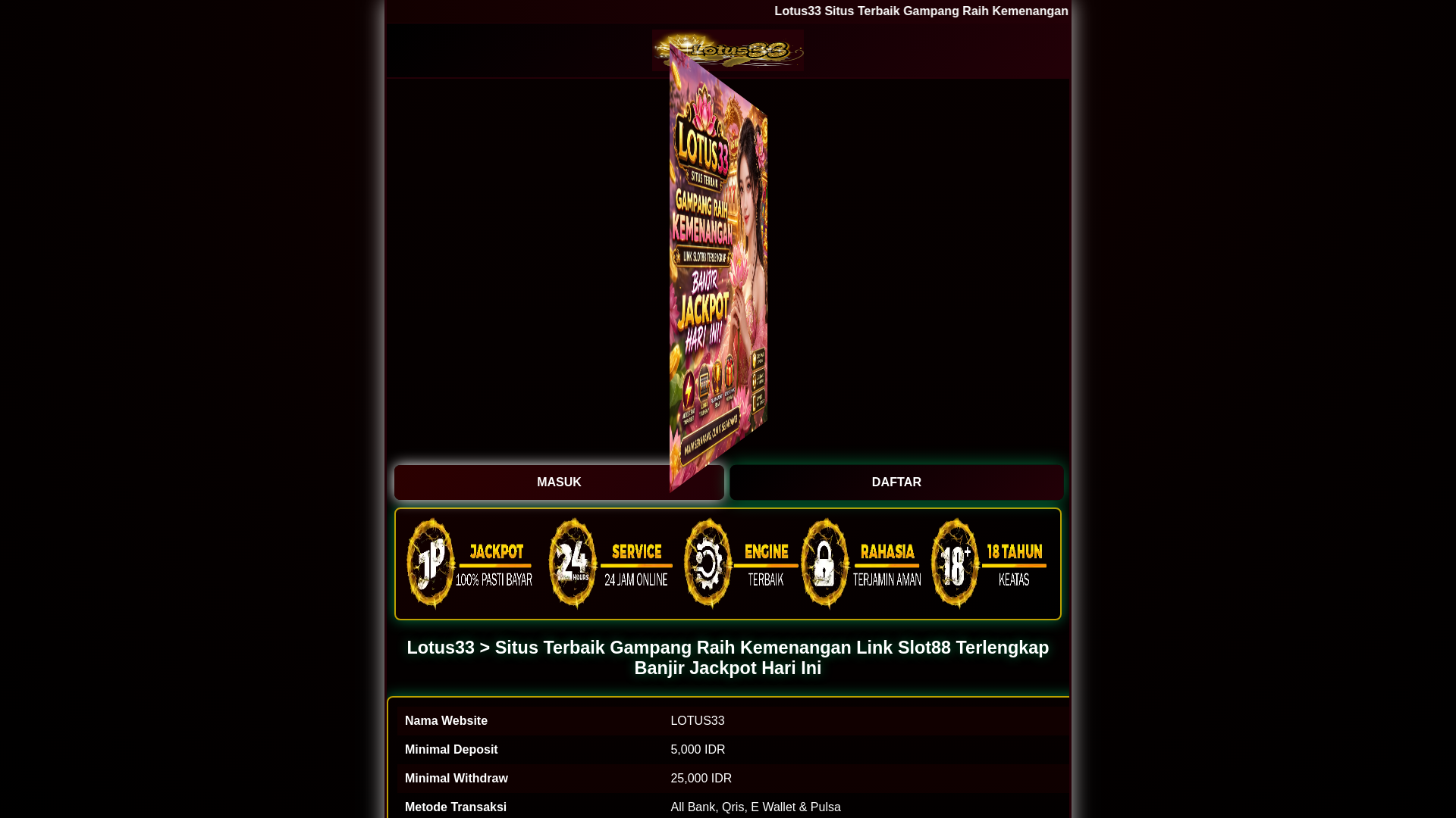 website screenshot of https://cobakasihmasukdulu.pages.dev/