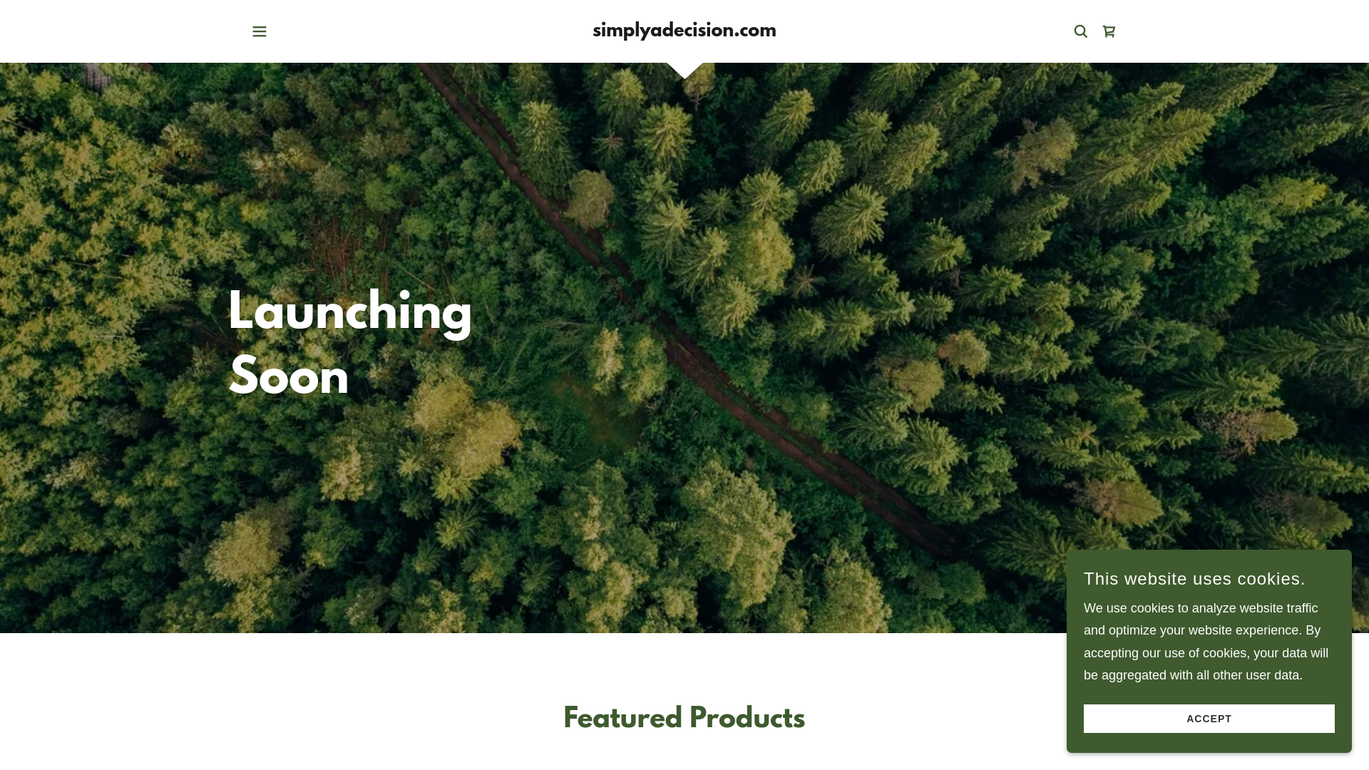 website screenshot of https://simplyadecision.com/