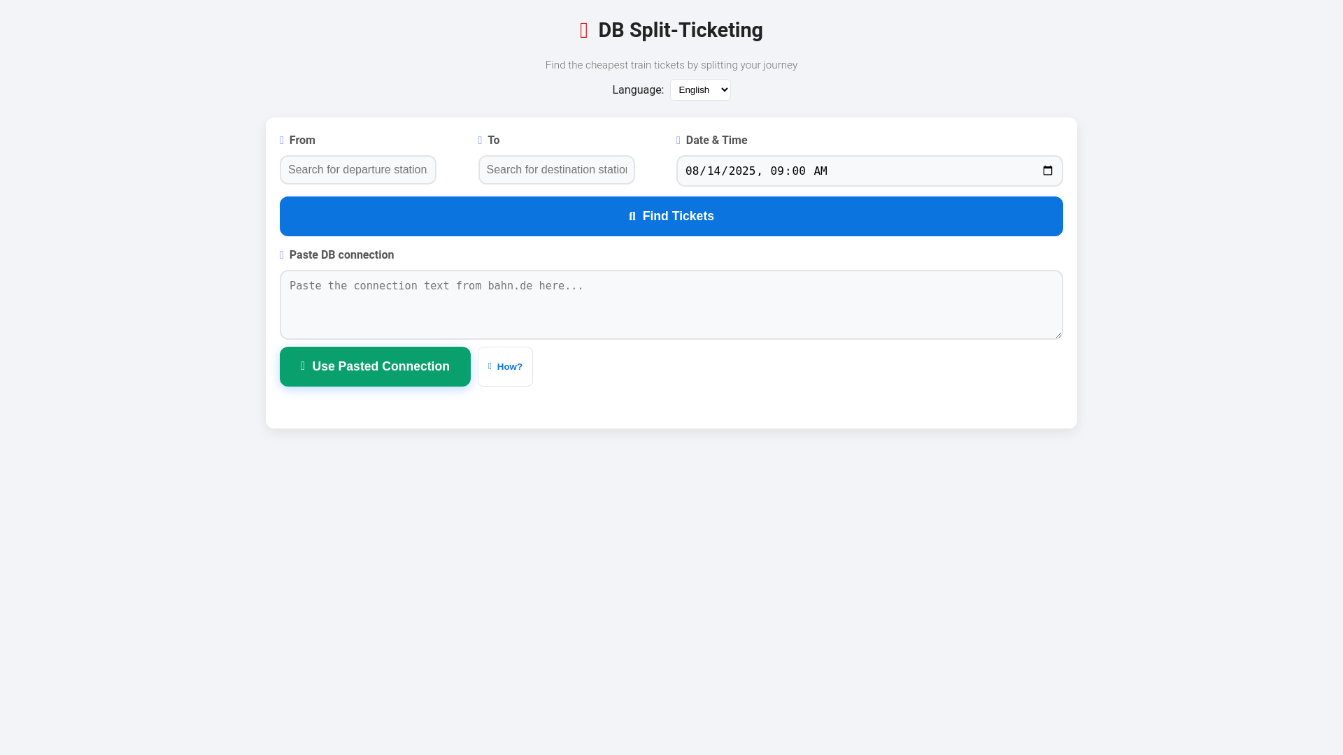 website screenshot of https://db-split-tickets.pages.dev/