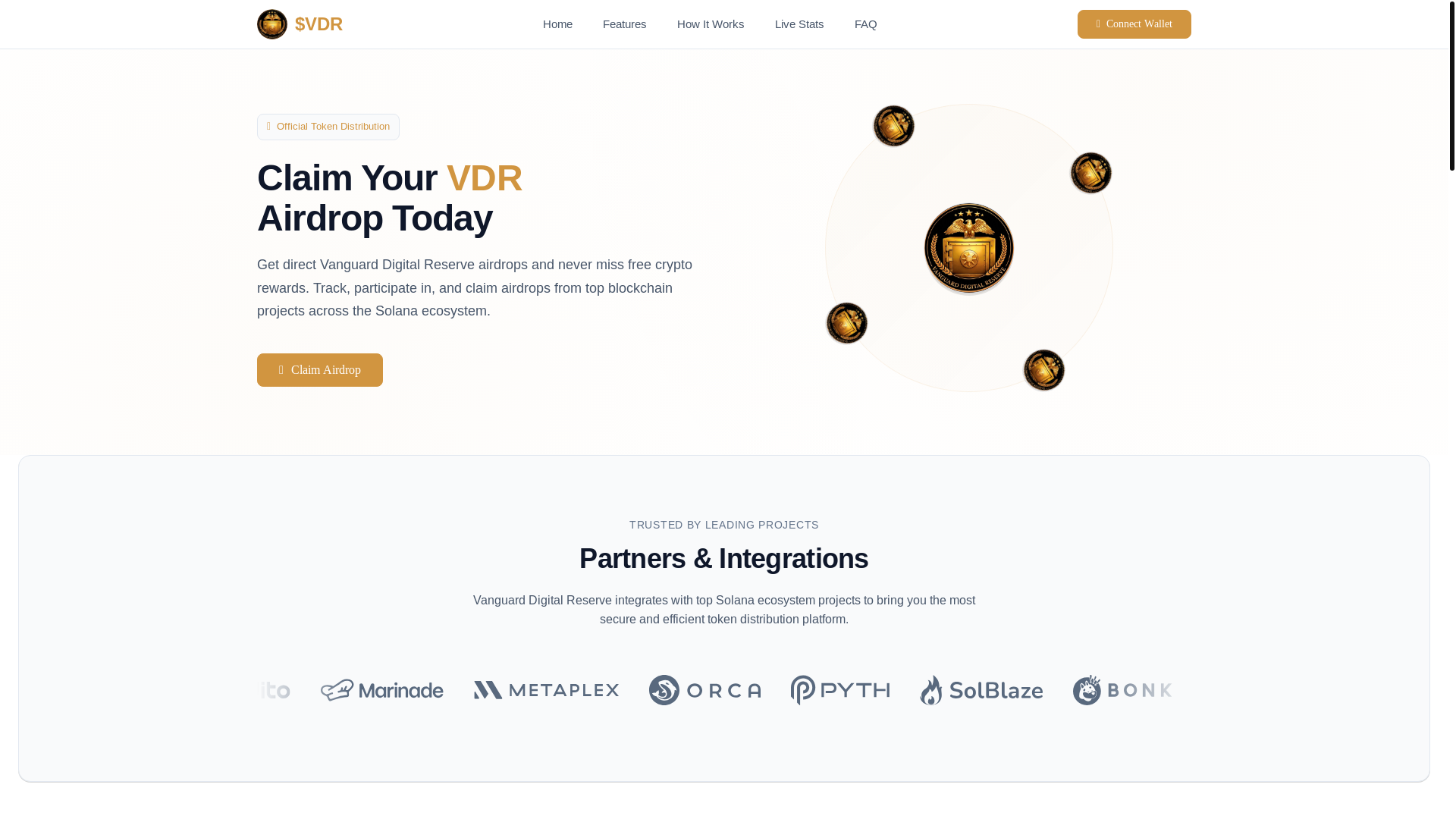 website screenshot of https://vdr.votepump.fun/