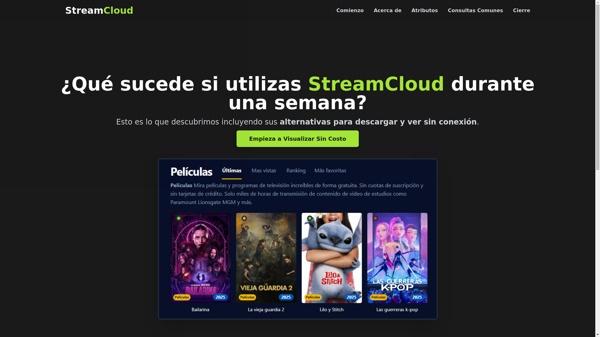 website screenshot of https://streamcloud-nx61.pages.dev/