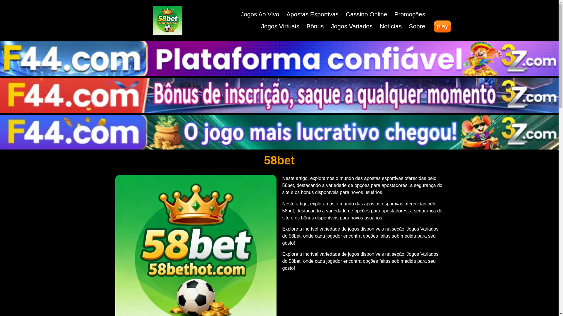 website screenshot of https://58bethot.com/