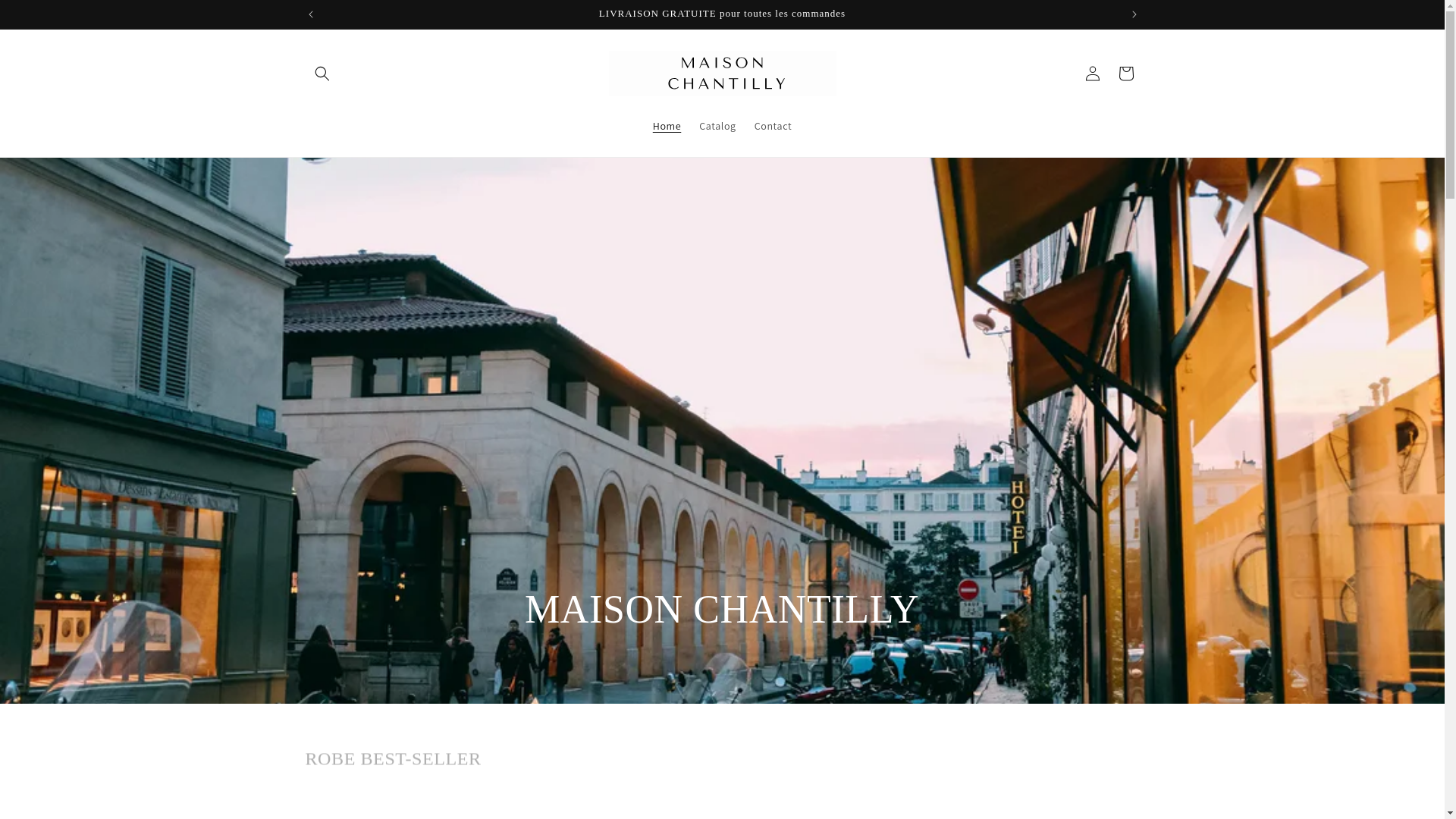 website screenshot of https://maison-chantilly.fr/