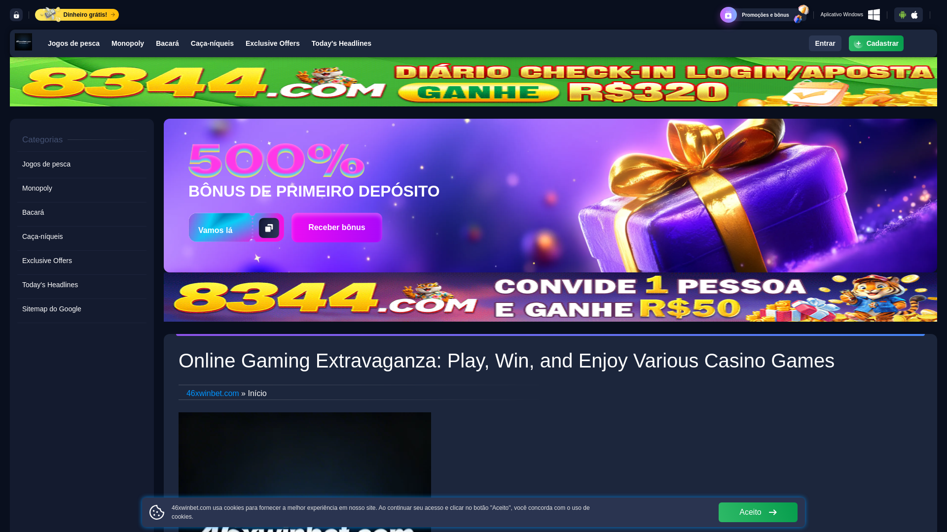 website screenshot of https://46xwinbetpg.com/