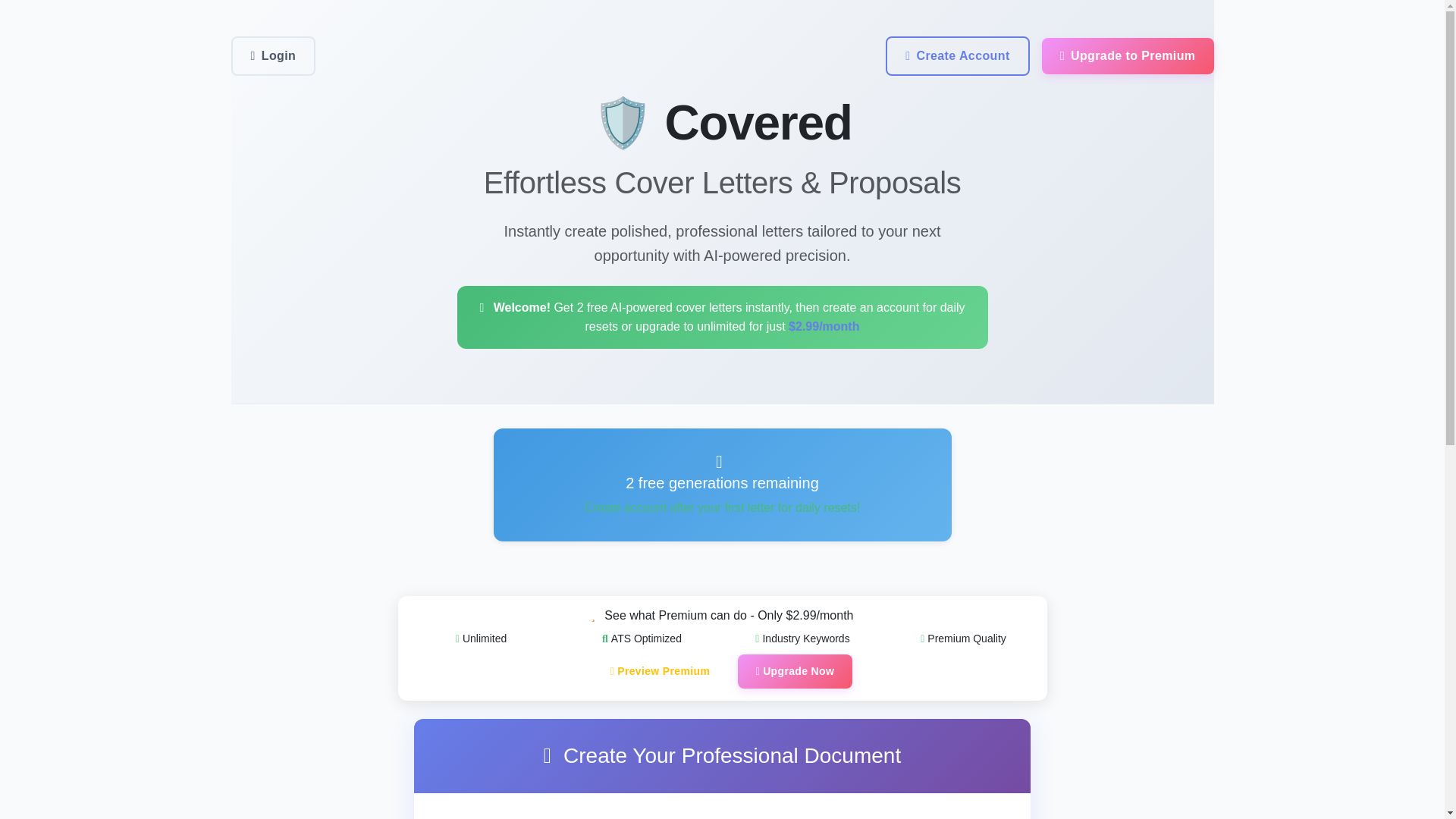 website screenshot of https://coveredletters.cc/