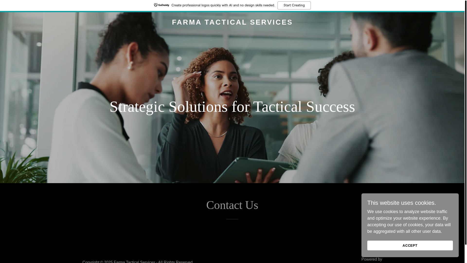 website screenshot of https://farmartacticalservices.com/