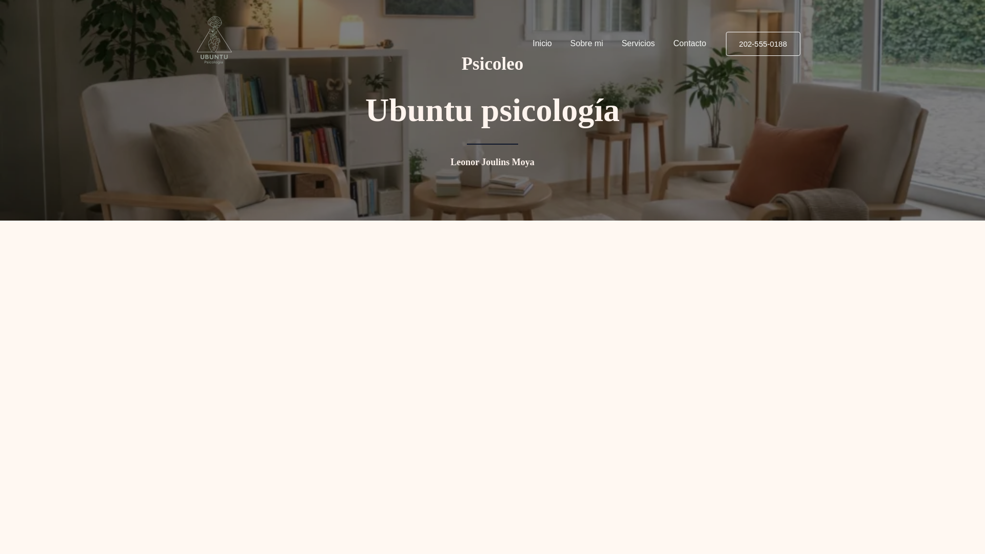 website screenshot of https://psicoleo.es/