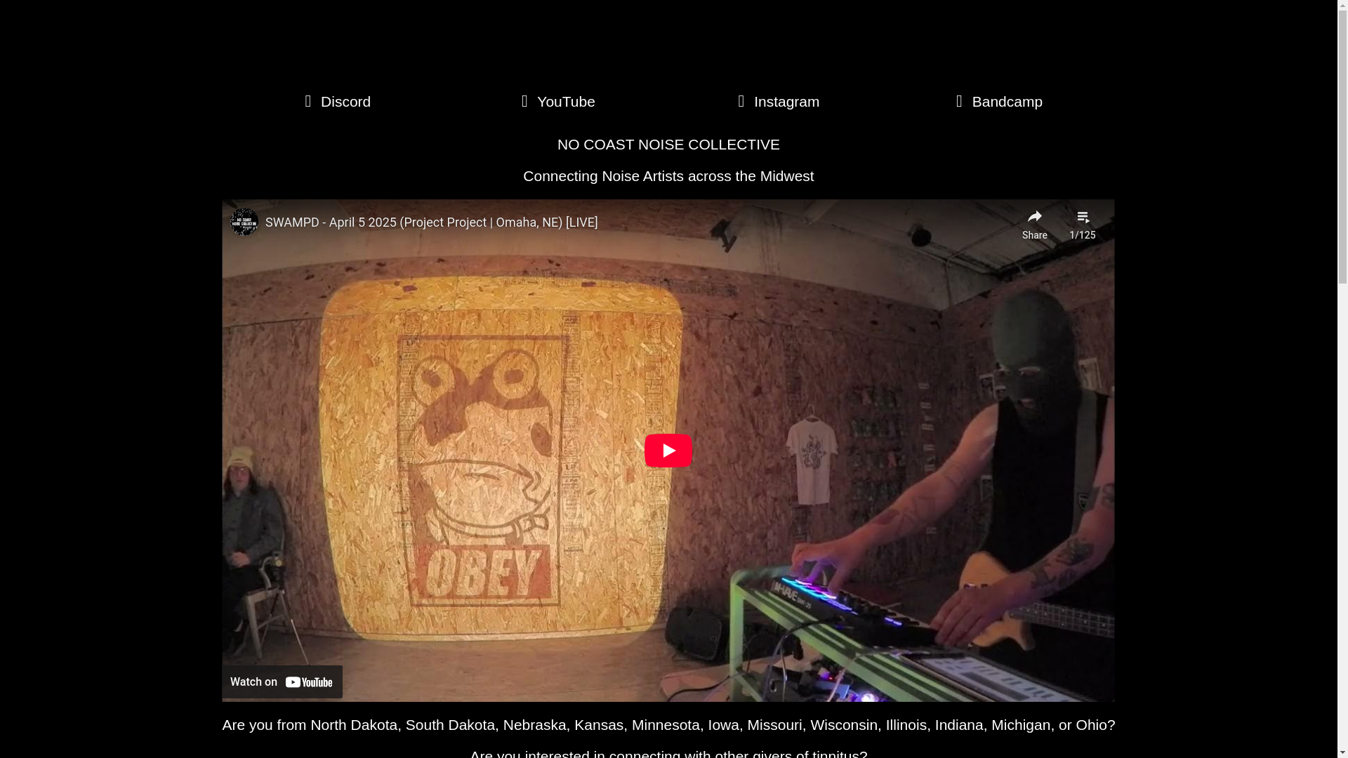 website screenshot of https://nocoastnoise.pages.dev/