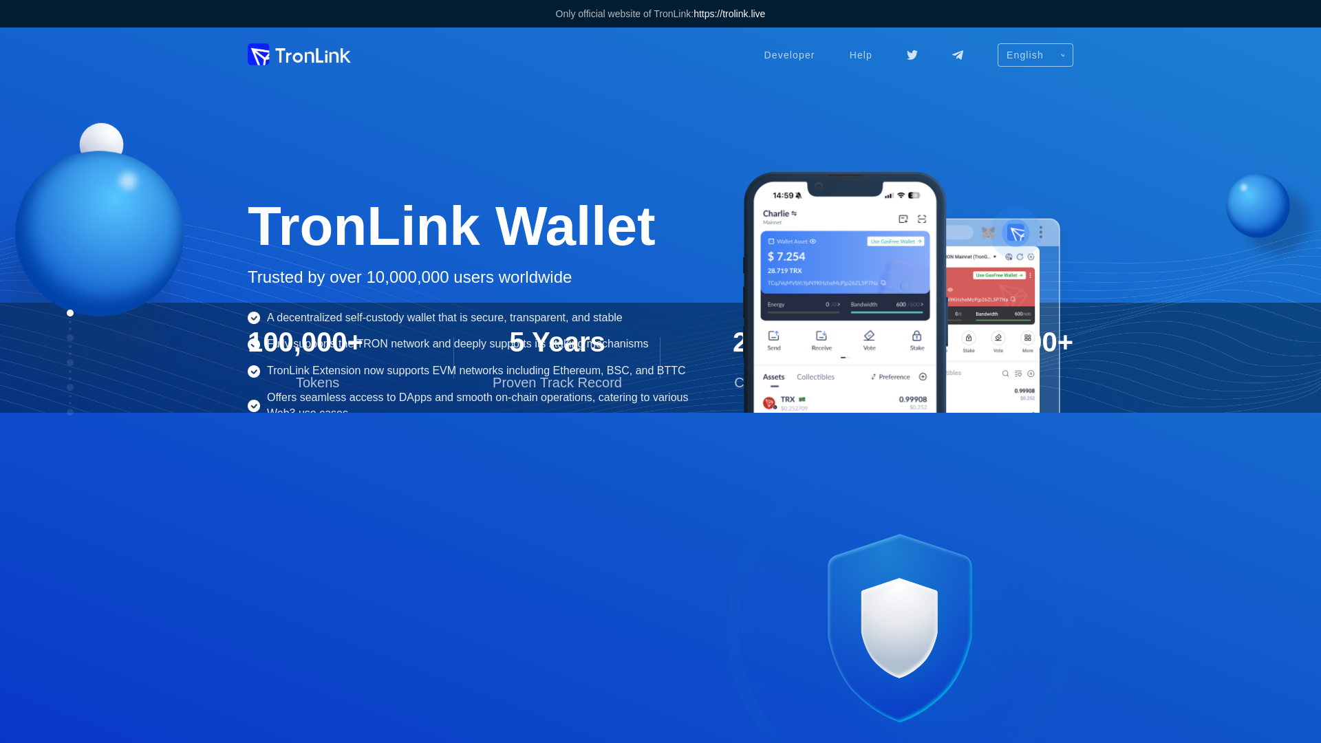 website screenshot of https://trolink.live