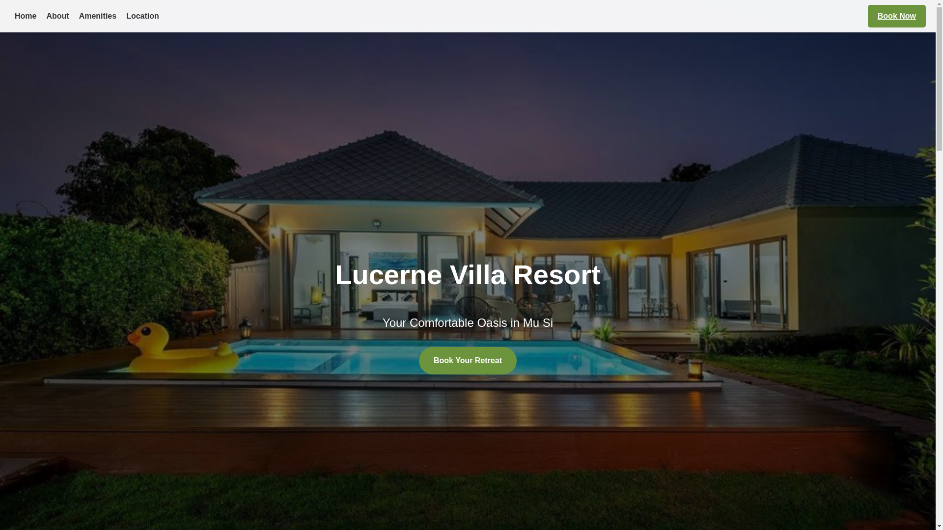 website screenshot of https://lucernevillaresort.top/