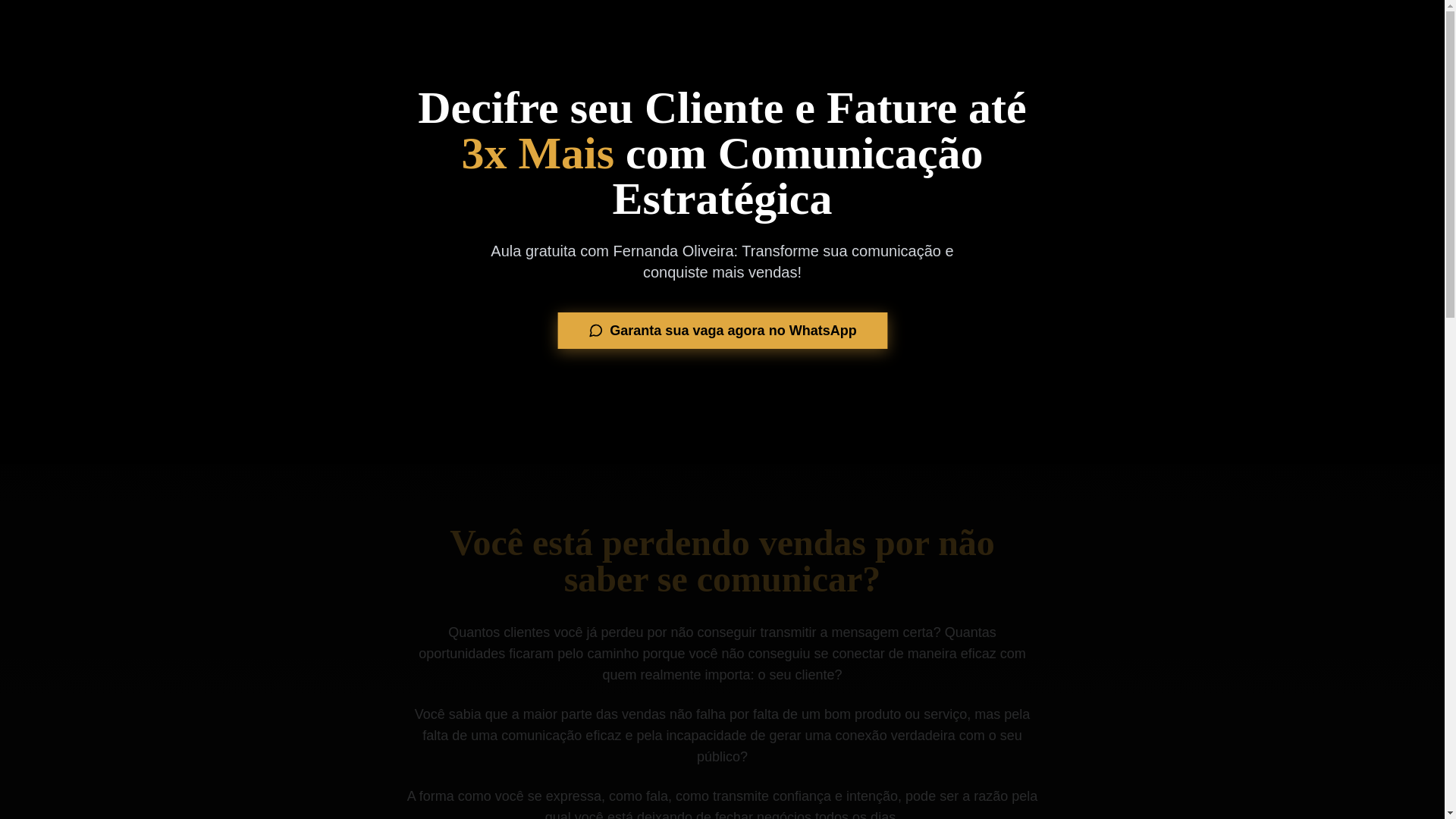 website screenshot of https://fernandaoliveira.site/