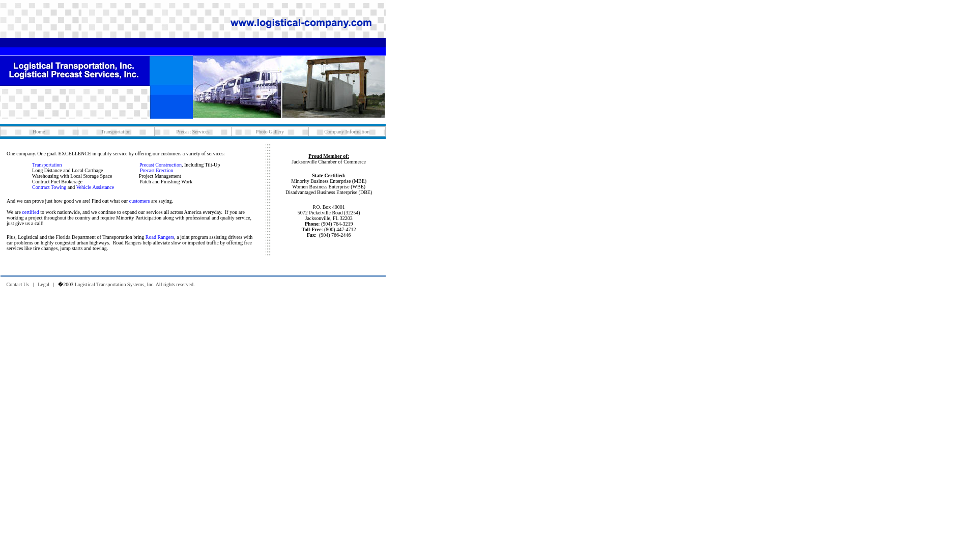 website screenshot of https://logistical-company.pages.dev/