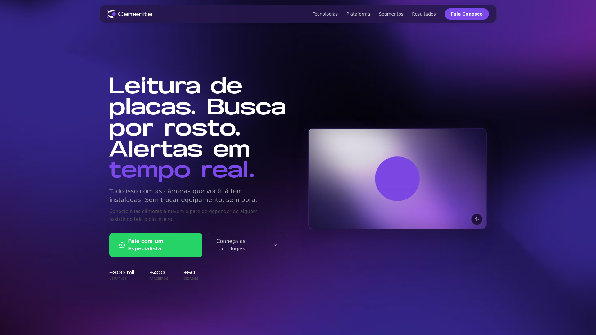 website screenshot of https://londrinacamerite.com.br