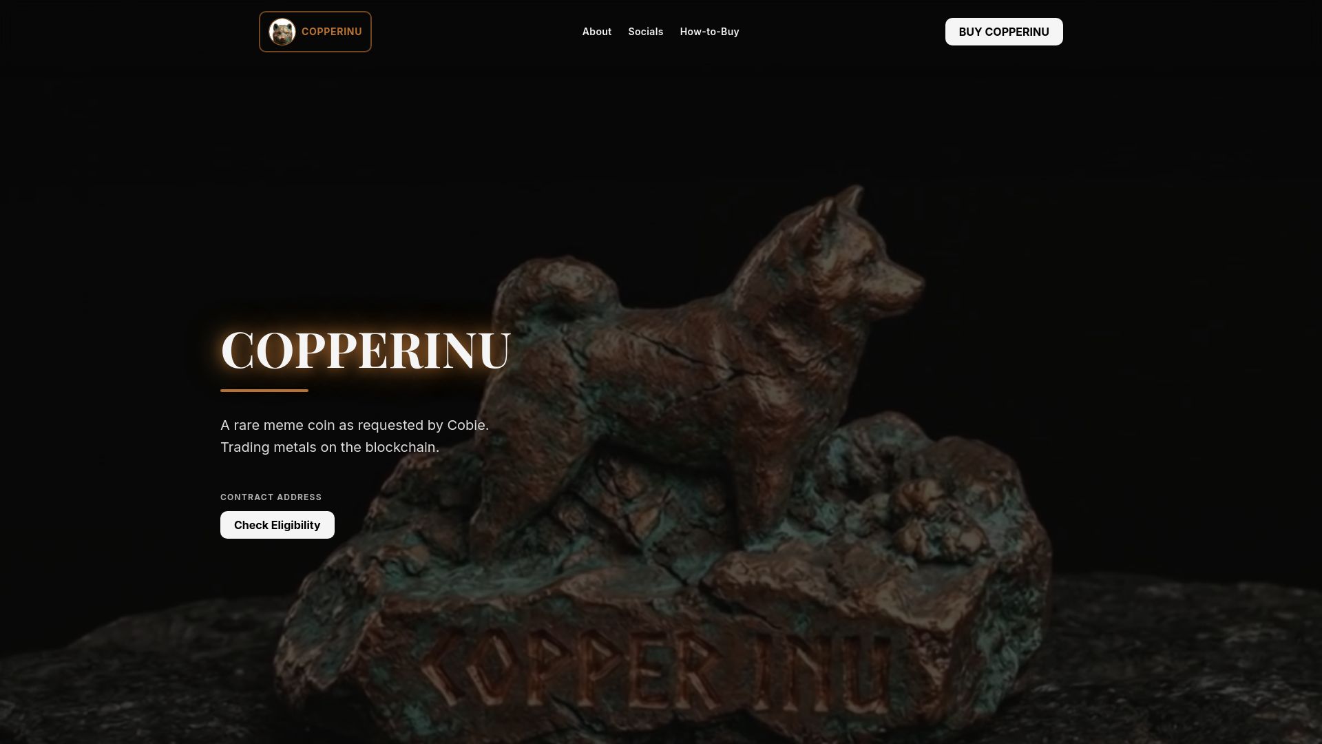 website screenshot of https://copperinucto.com/