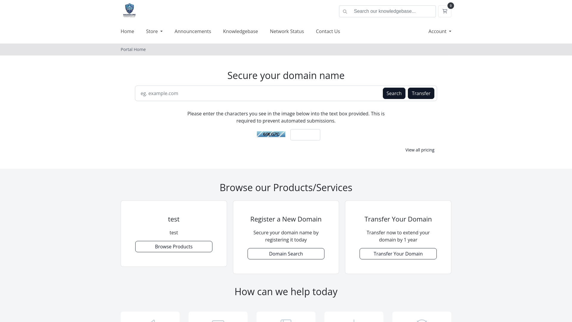 website screenshot of https://magencore.com/