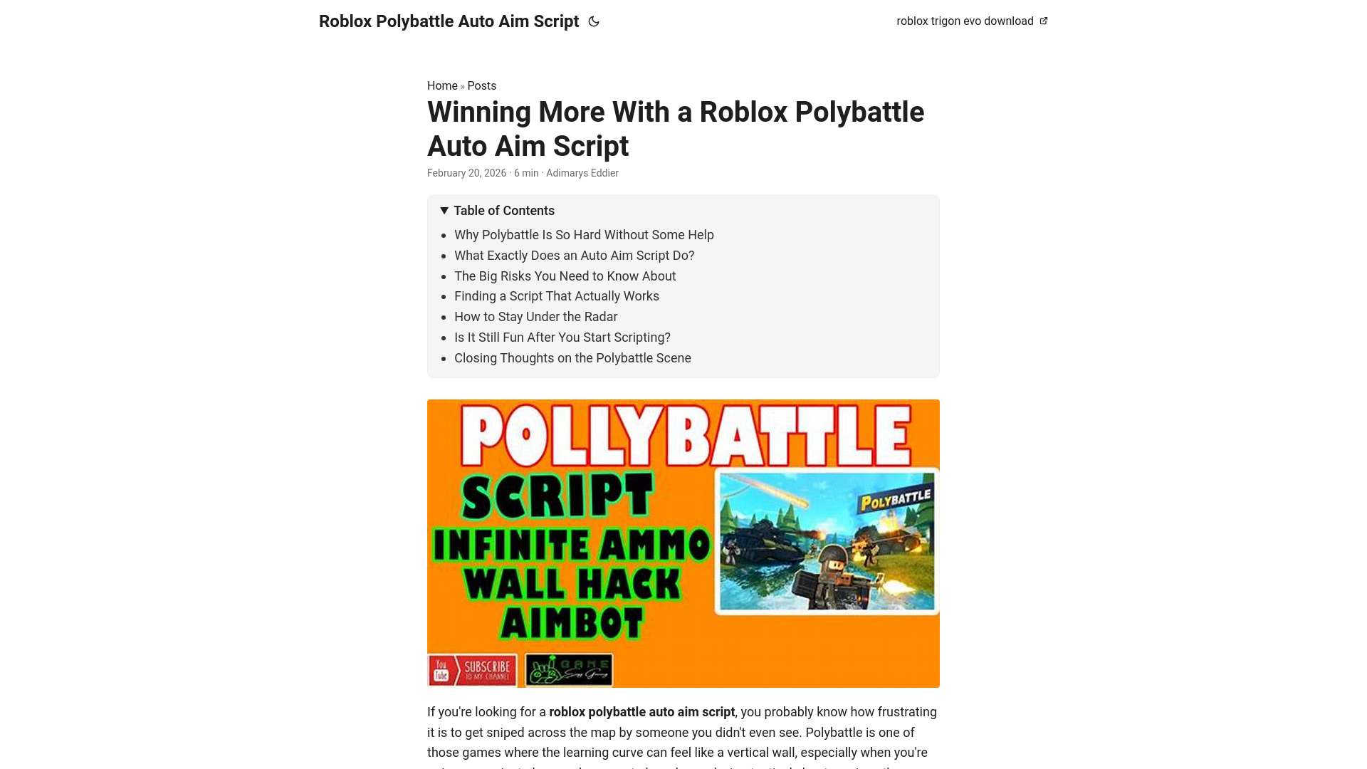 website screenshot of https://roblox-polybattle-auto-aim-script.pages.dev/