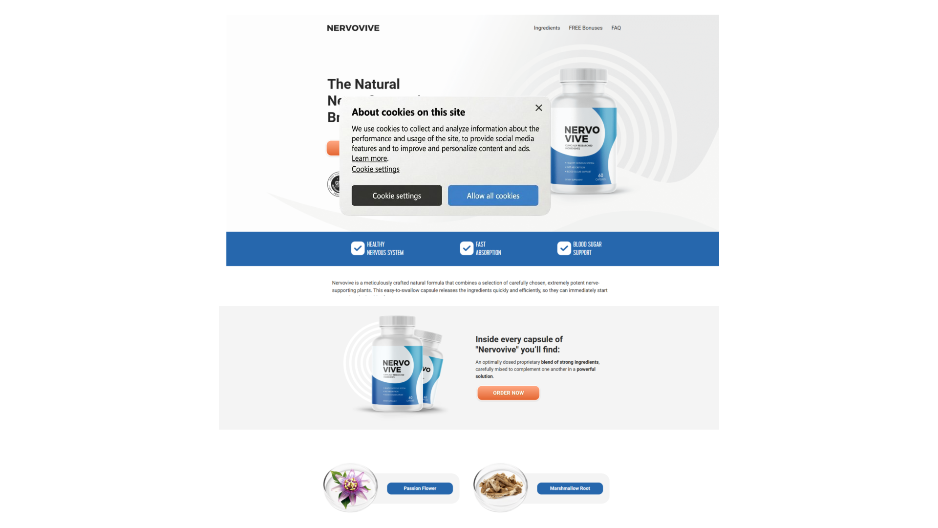 website screenshot of https://smartnutritionsystem.site