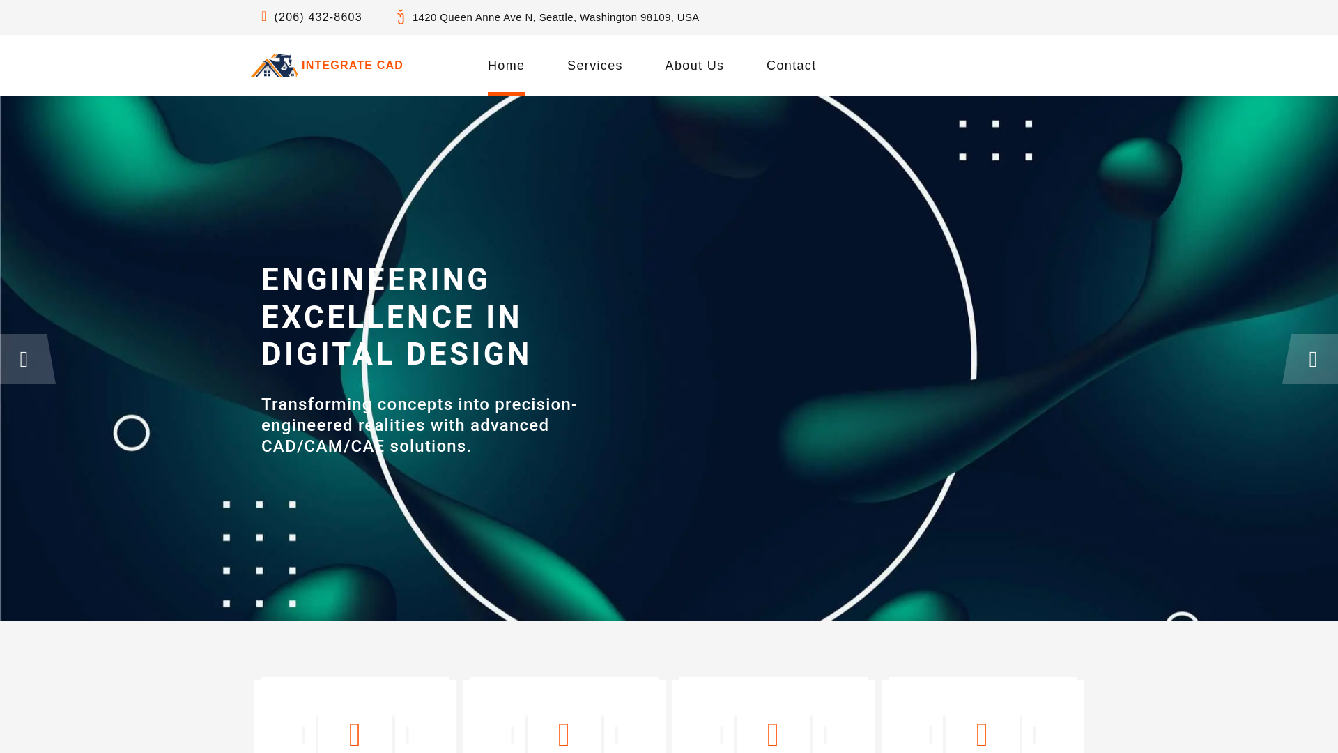 website screenshot of https://integricad.co/