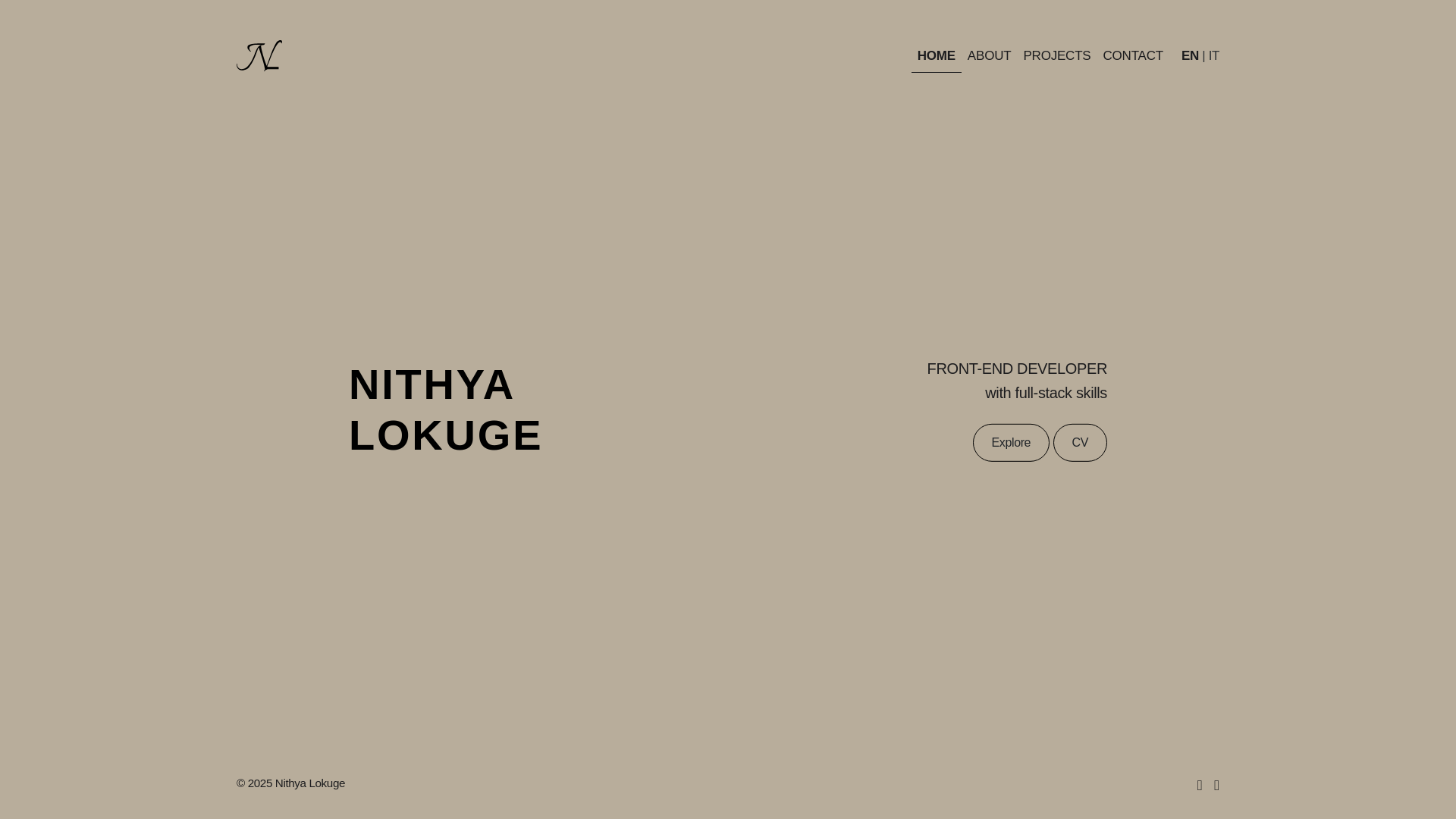 website screenshot of https://nithyalokuge.pages.dev/