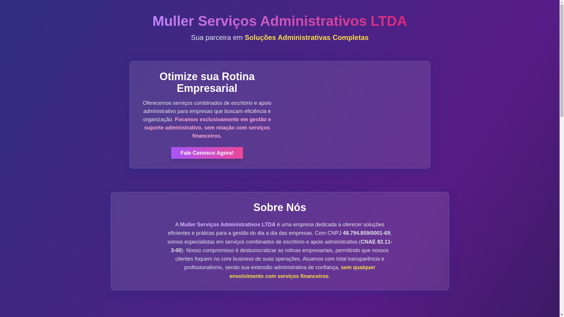 website screenshot of https://paineladministrativoclick.site/