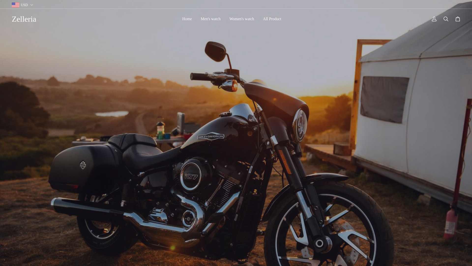 website screenshot of https://zelleria.shop