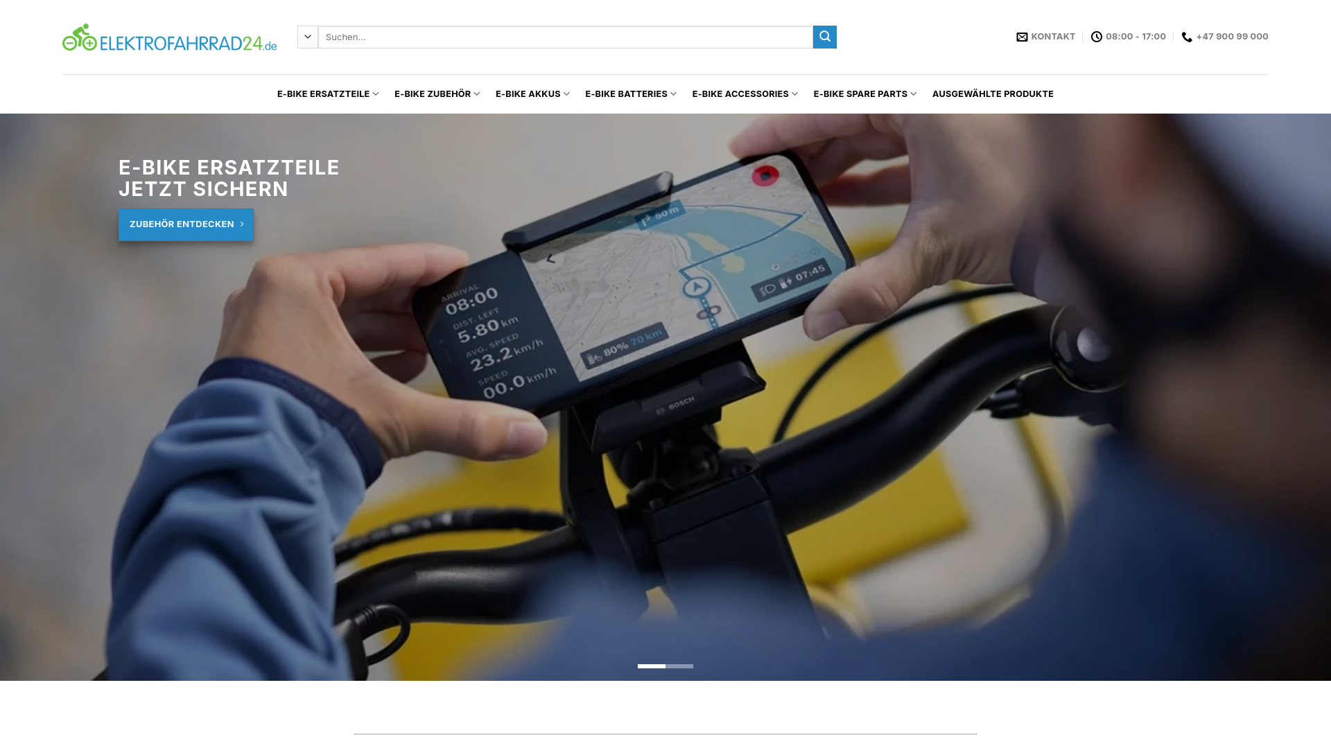 website screenshot of https://deelektrofahrrad24.com