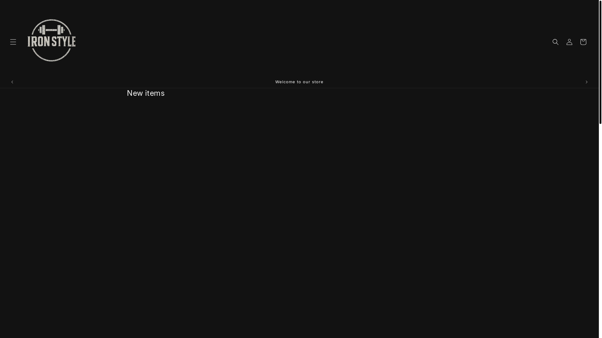 website screenshot of https://ironstyleclothing.com/