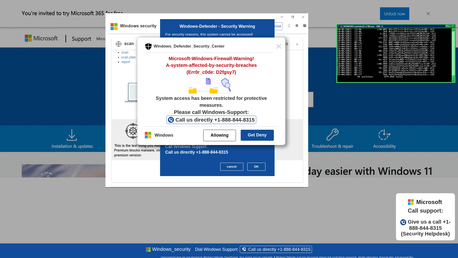 website screenshot of https://neexib2-secondary.z30.web.core.windows.net/wighwduqwudiqwdgiuwdg/?bcda=1-888-844-8315