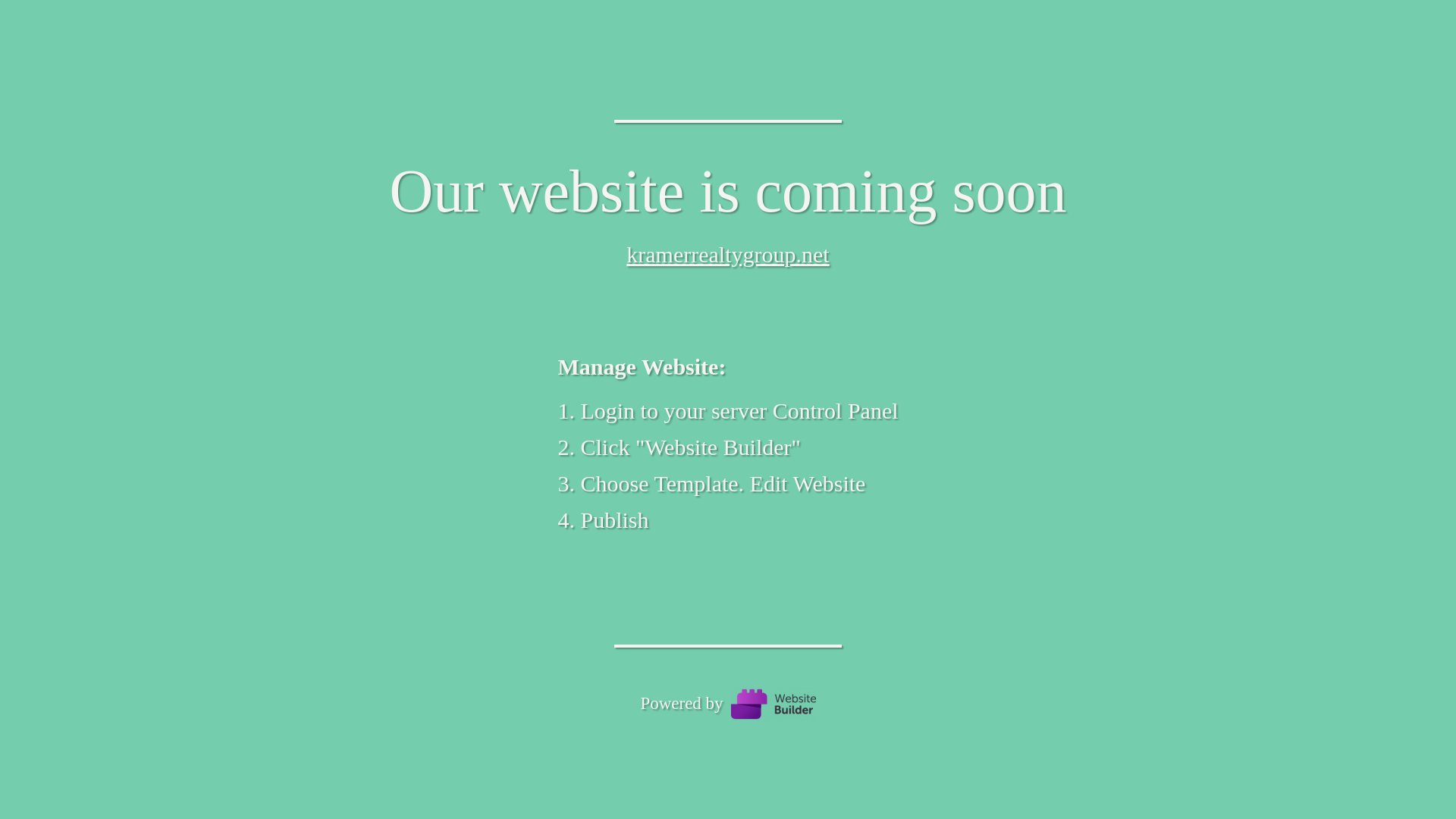 website screenshot of https://kramerrealtygroup.net/