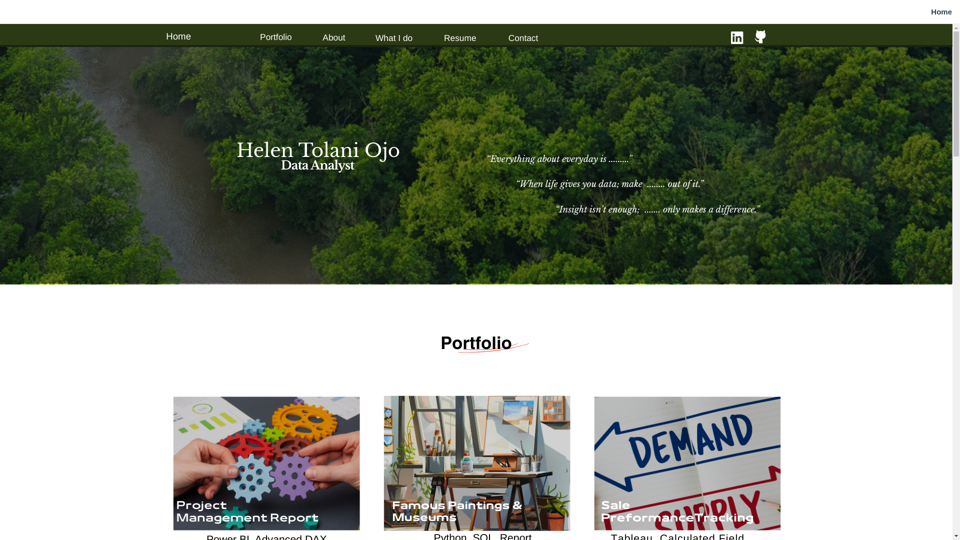 website screenshot of https://helentojo.com/