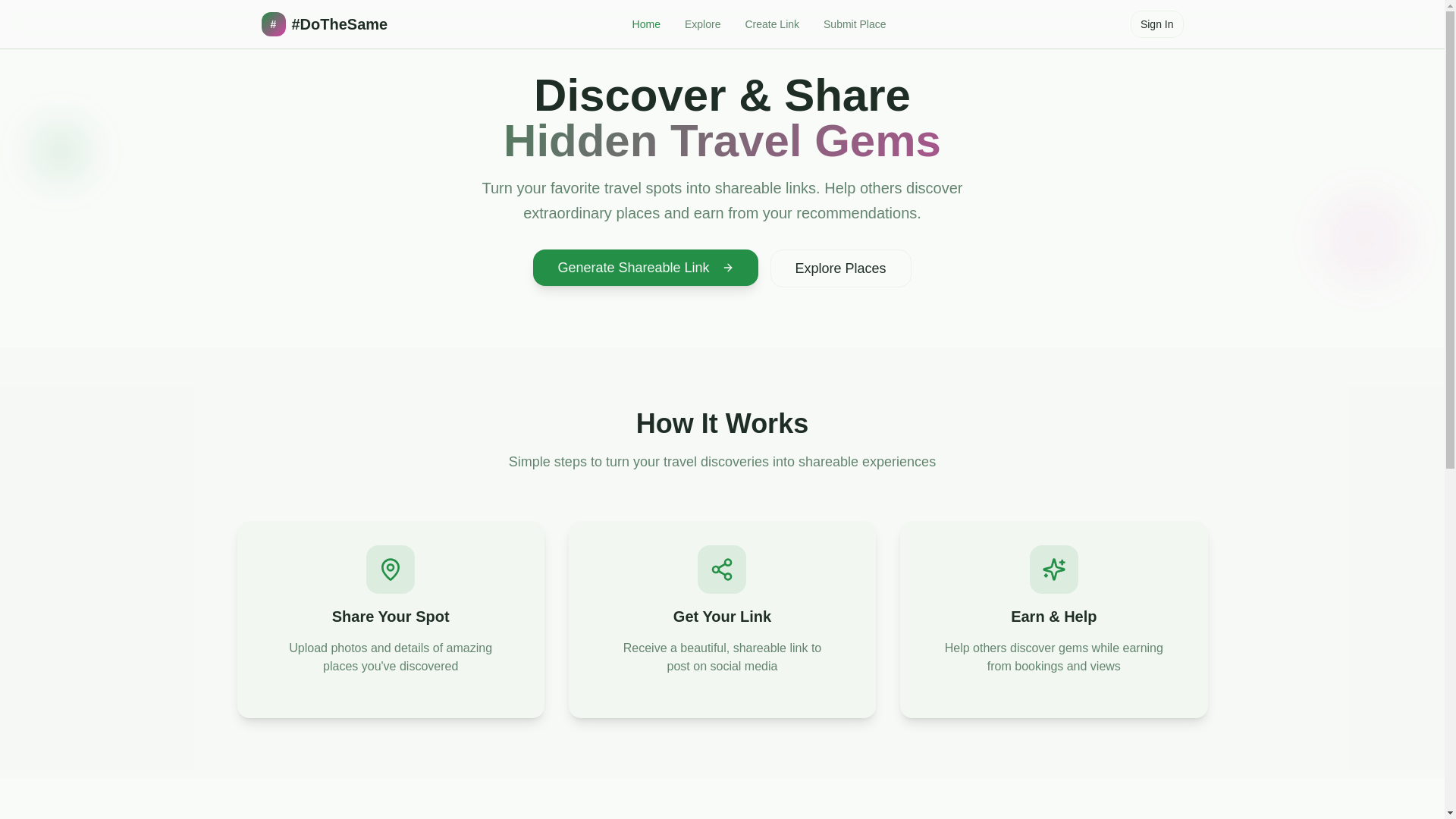 website screenshot of https://dothesame.net/
