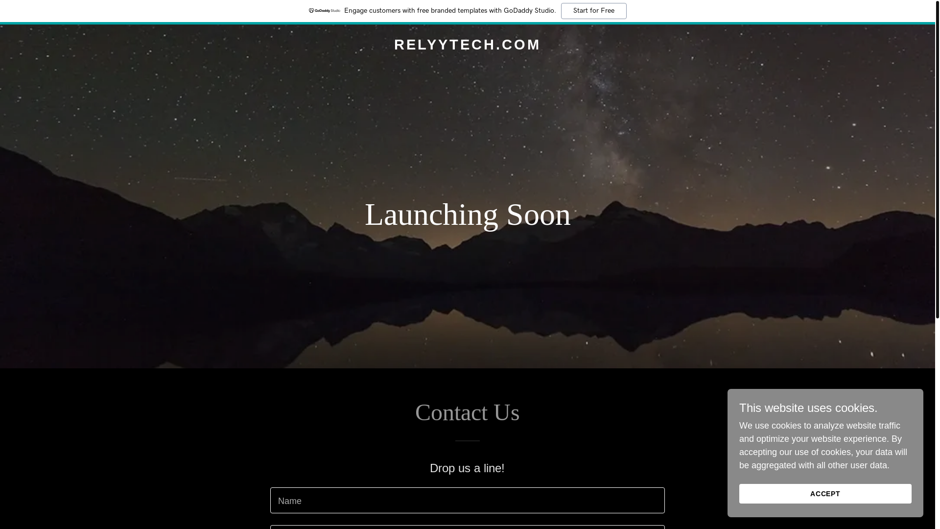 website screenshot of https://relyytech.com/
