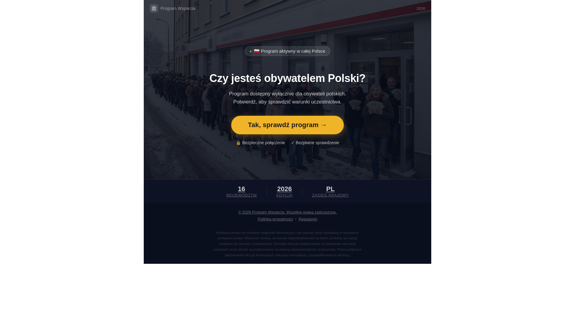 website screenshot of https://ogolnopolskiprogram.convertri.com