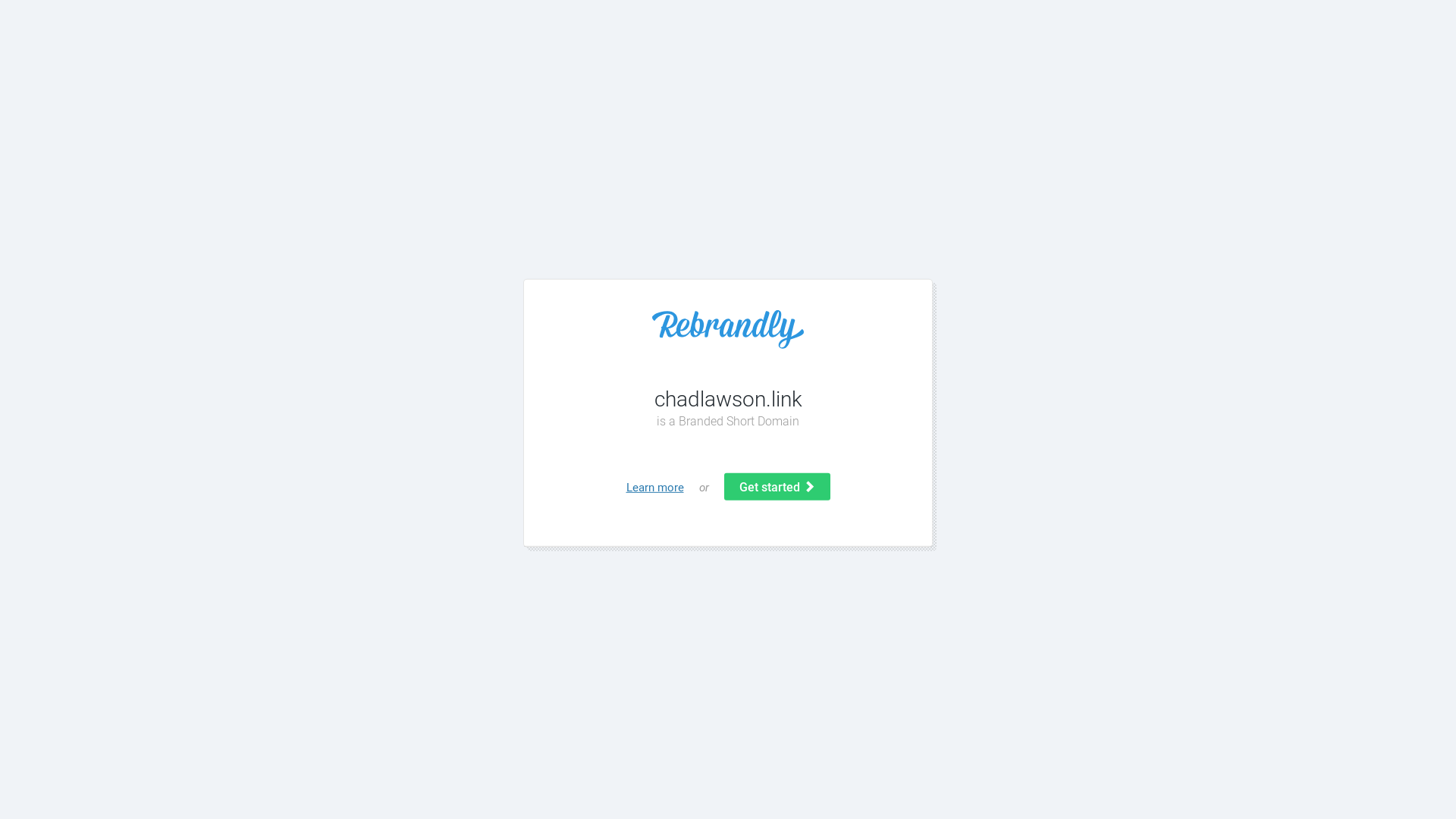 website screenshot of https://chadlawson.link/