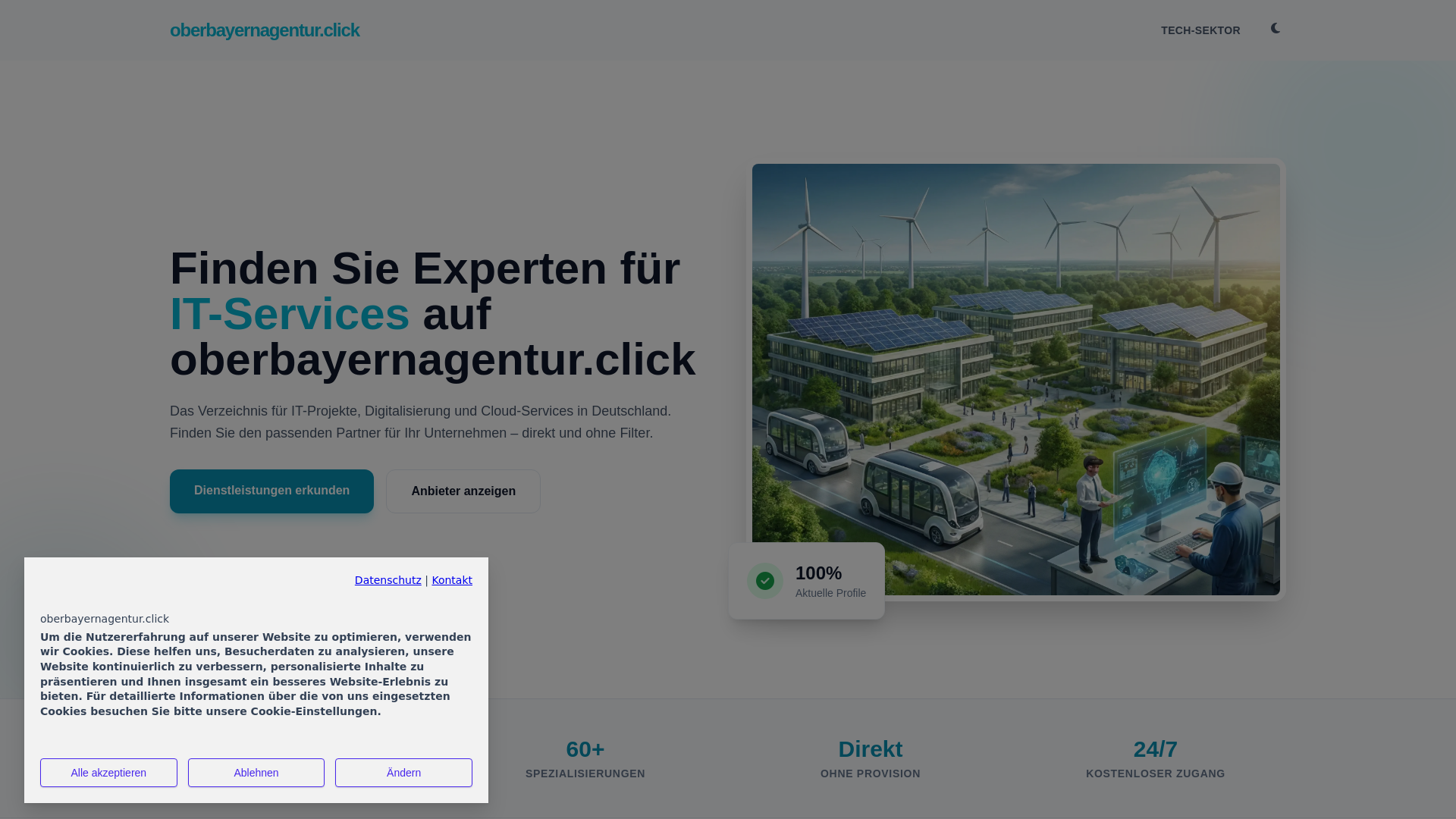 website screenshot of https://oberbayernagentur.click/