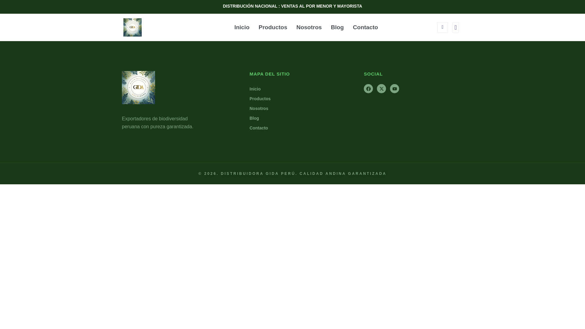 website screenshot of https://distribuidoragida.com/