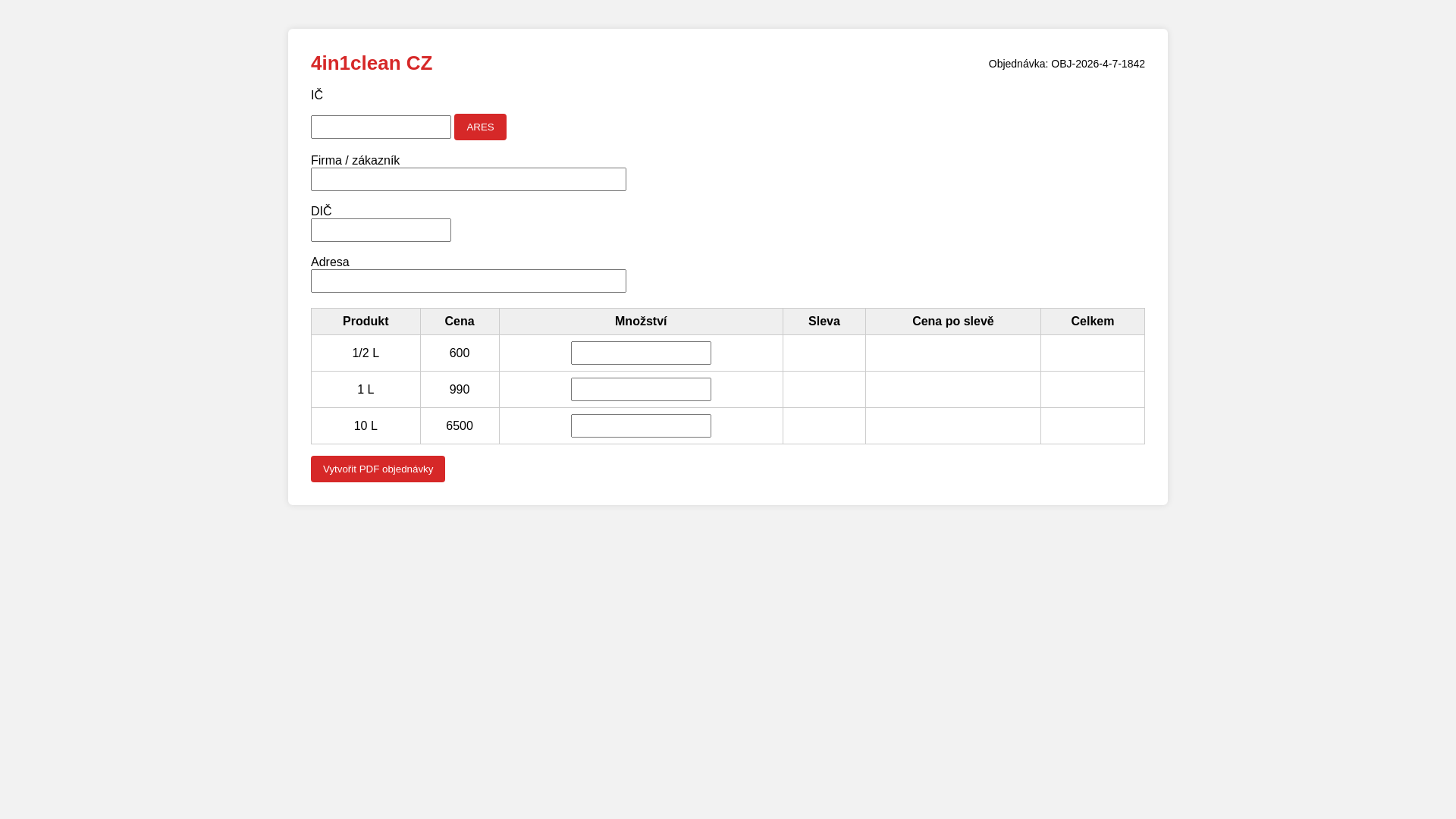 website screenshot of https://cisteni.pages.dev/