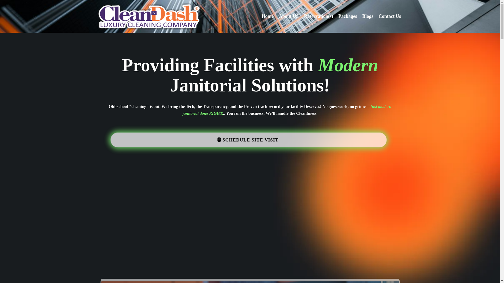 website screenshot of https://cndmodernjanitorial.com/