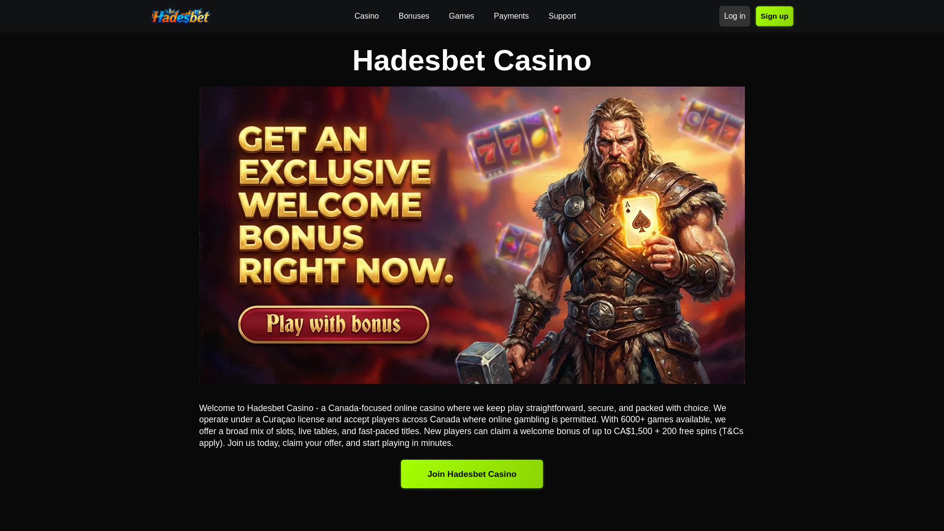 website screenshot of https://hadesbet-ca-43609.pages.dev/