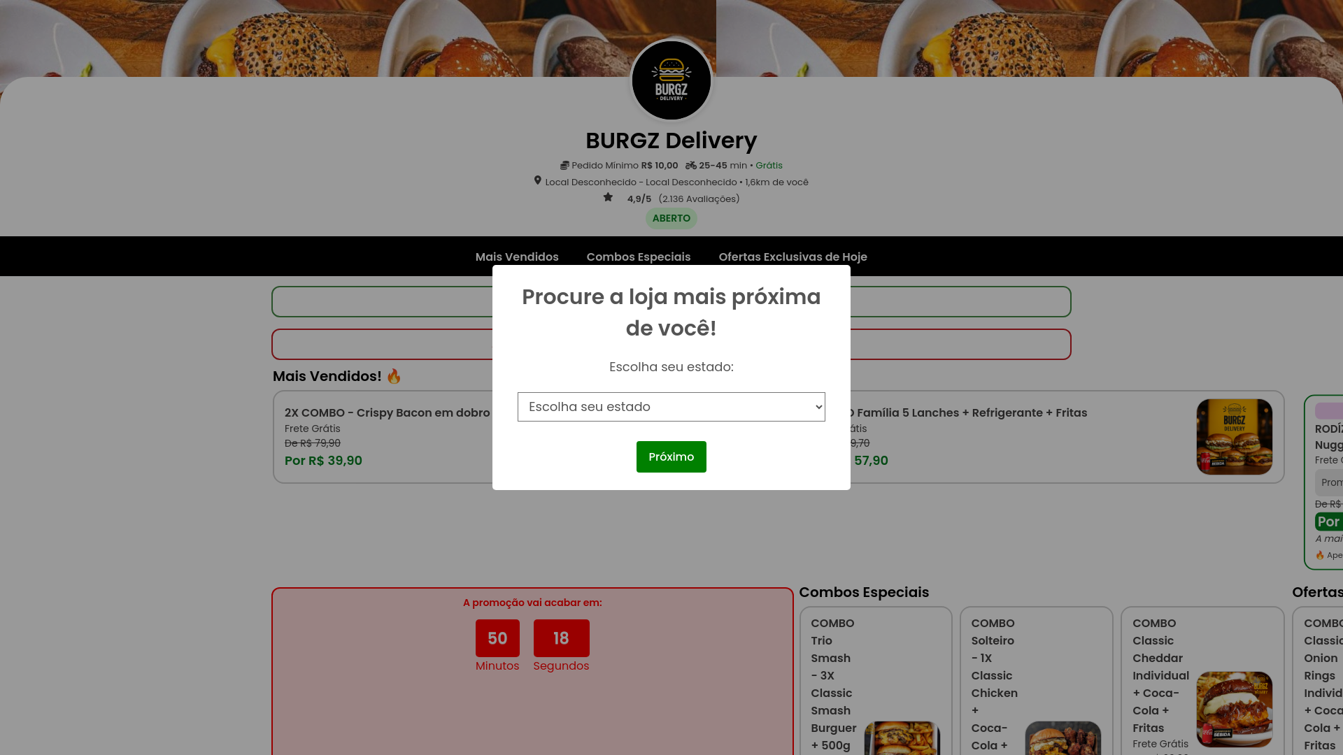 website screenshot of https://delvry-hamburgz80.online/