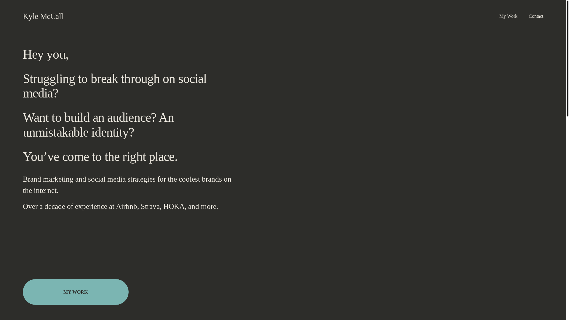 website screenshot of https://kyle-mccall.com/