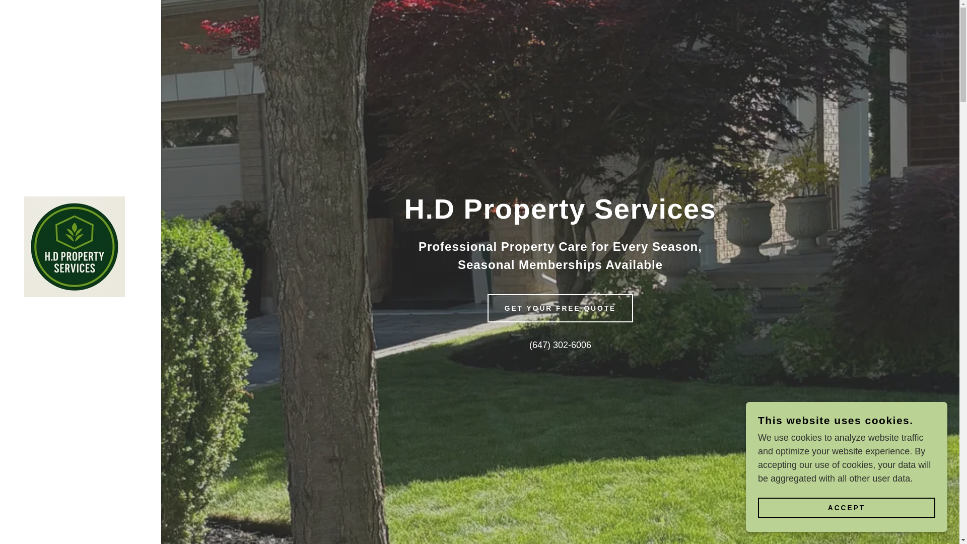 website screenshot of https://hdpropertyservice.com/