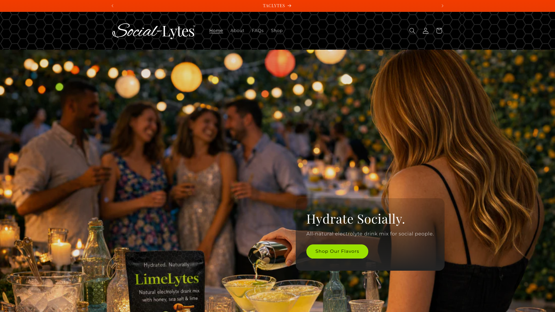 website screenshot of https://sociallytes.com