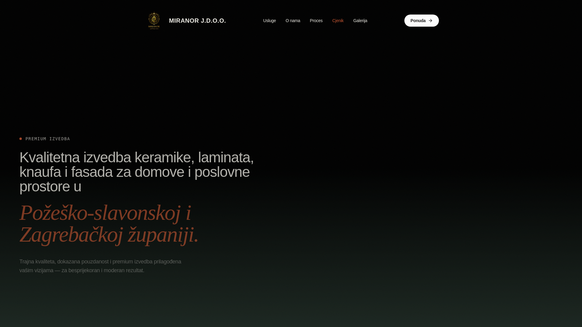 website screenshot of https://miranor.hr/