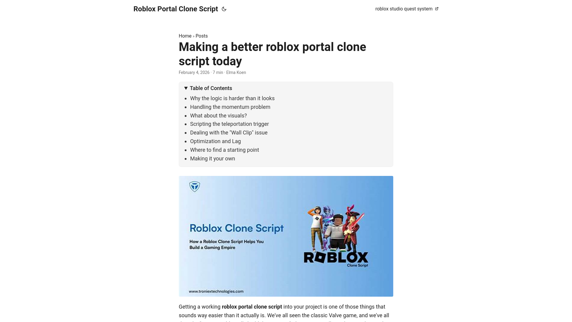 website screenshot of https://roblox-portal-clone-script.pages.dev/