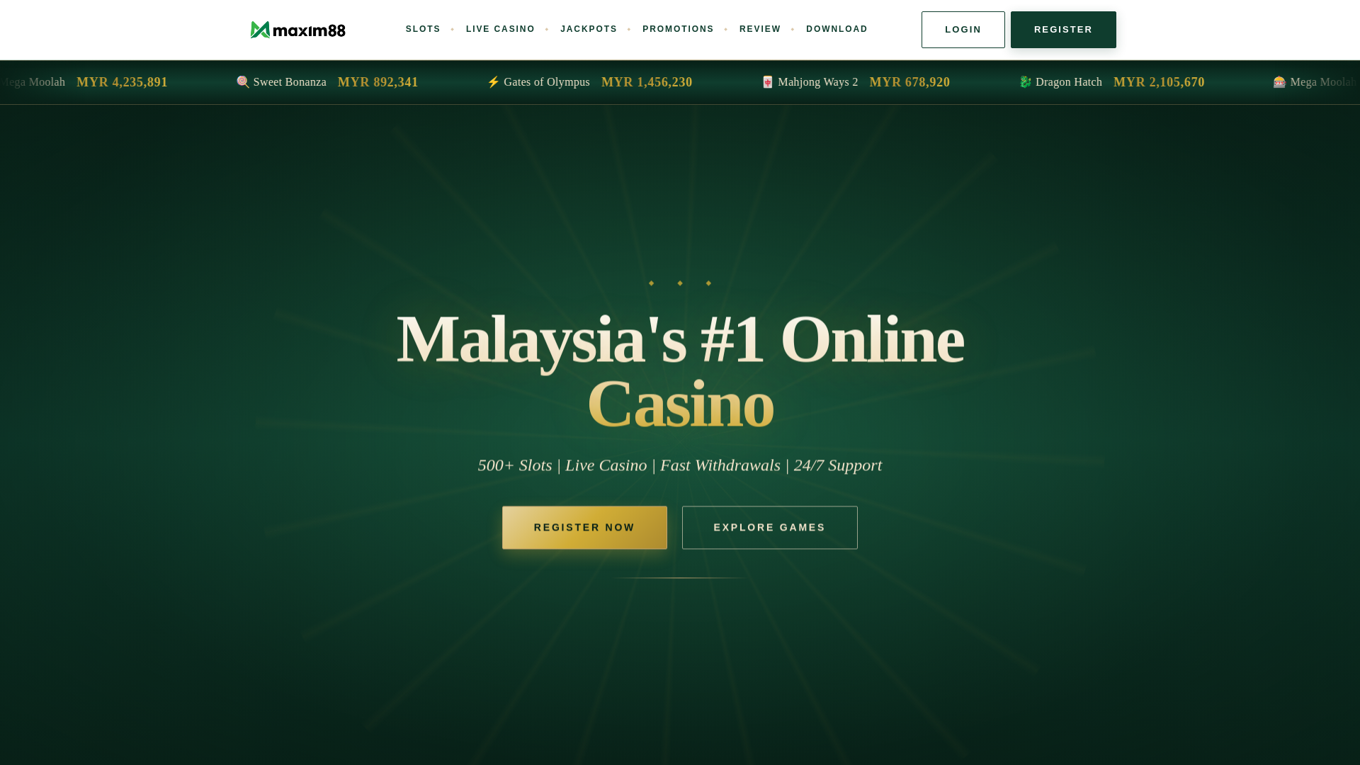 website screenshot of https://maxim88game-com.pages.dev/