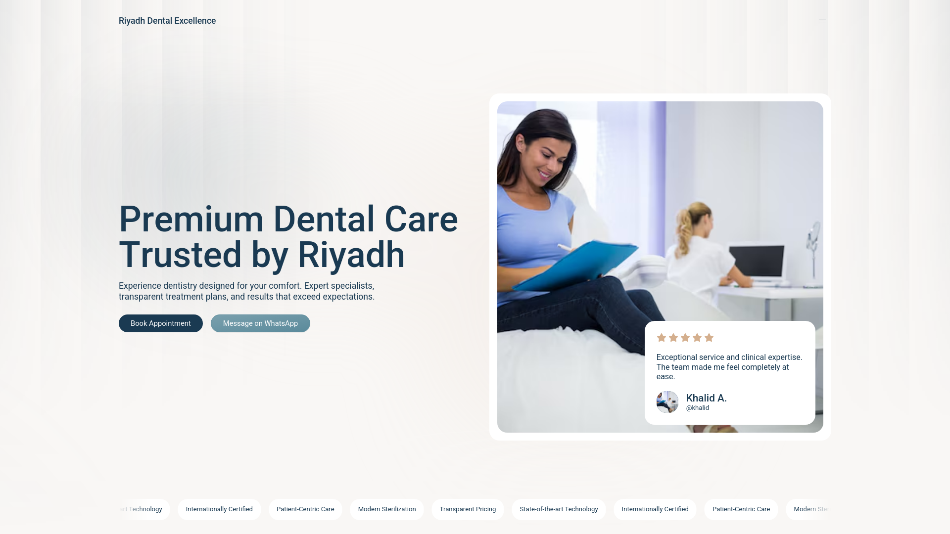 website screenshot of https://clinic-ui-concept.com
