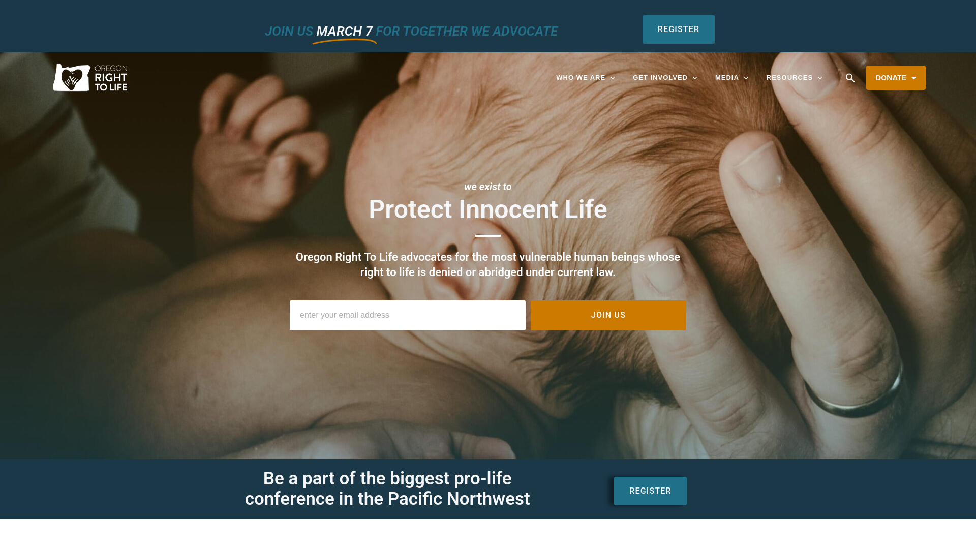 website screenshot of https://www.ortl.org/