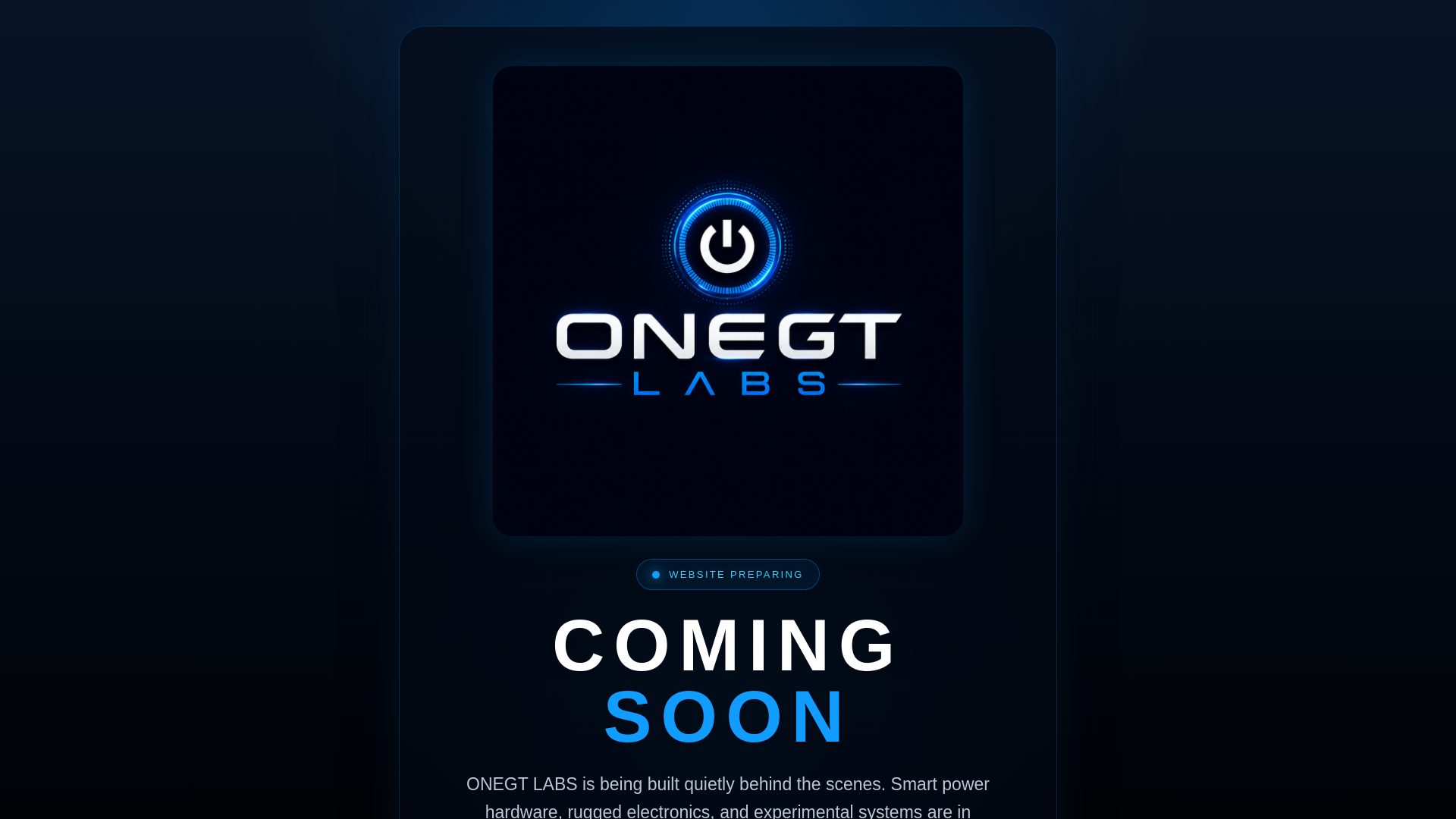 website screenshot of https://onegtlabs.co.uk/