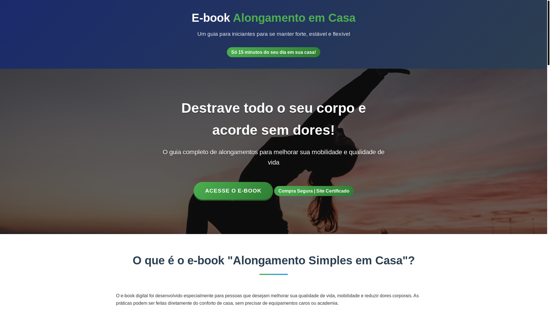 website screenshot of https://alongamento15minutos.shop/